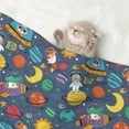 thumbnail image 2 of Yiaed Cartoon Space Print Dog Blankets-Cat Blanket Washable for Couch Protection,Puppy Blanket, Soft Plush Reversible Throw Furniture Protector-Small, 2 of 8