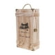 thumbnail image 2 of Caja de madera para de vino, caja de embalaje de madera, caja de almacenamiento con tapa con bisagras de cuerda para cumpleaños, bodas, BLESIY Caja de vino, 2 of 5
