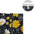 thumbnail image 5 of Coolnut Yellow White Daisy Shower Curtains Waterproof Fabric Shower Curtain Bathroom with Hooks Washable Bathroom Shower Curtains 60x72 Inch Home Decor, 5 of 6