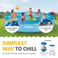 thumbnail image 3 of Funsicle 12'x30" Sea-Thru QuickSet Inflatable Ring Top Outdoor Above Ground Pool, 3 of 6