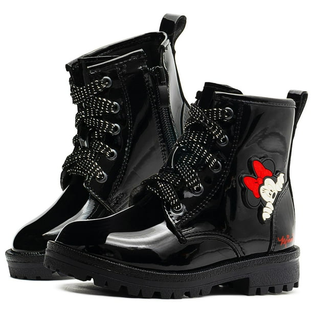 Botines Niña Botas Niña Charol Negro Botas Niña Negro Botines De