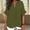 Army Green, variant on Womens Cotton Linen Tops Butterfly Sleeve V Neck Loose Blouses Dressy Casual Flowy Ruffle Short Sleeve Shirts Business Work Blouses