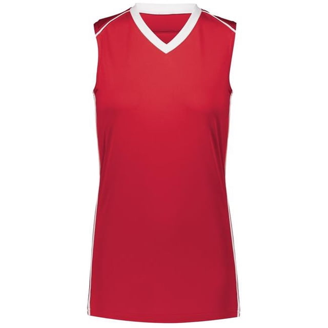 Ladies Rover Jersey, Scarlet & White - Extra Large