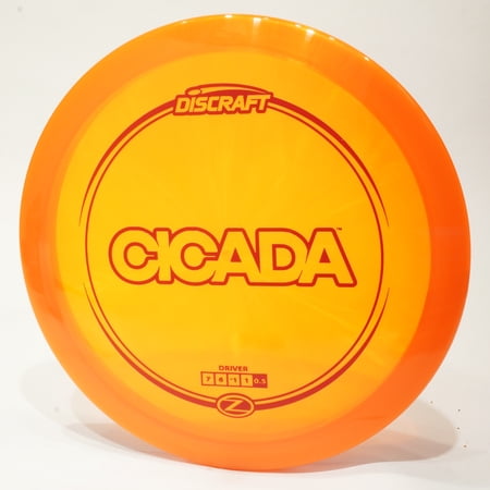 Discraft Z Cicada Disc Golf Fairway Driver Pick Color/Weight [Stamp & Exact Color May Vary] Orange 175-176 grams
