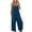 Dark Blue, variant on gakvov Cargo pants For women Jumpsuits For Women Loose Sleeveless Wide Legged Pants Rompers Overalls Adjustable Spaghetti Strap Stretchy Long Pant Romper Jumpsuit With Pockets