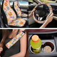 thumbnail image 4 of KUIFORTI Daisy Colorful Car Seat Covers All-Season Protection 14 Pack Car Accessories Full Set for Women Men Universal fit for SUV,Van,Saden,Truck Elastic Fabrics Easy Installation, 4 of 7