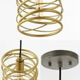 thumbnail image 6 of JONATHAN Y Helisa 7.25" 1-Light Modern Contemporary Iron Spiral LED Pendant, Gold Painting, 6 of 11