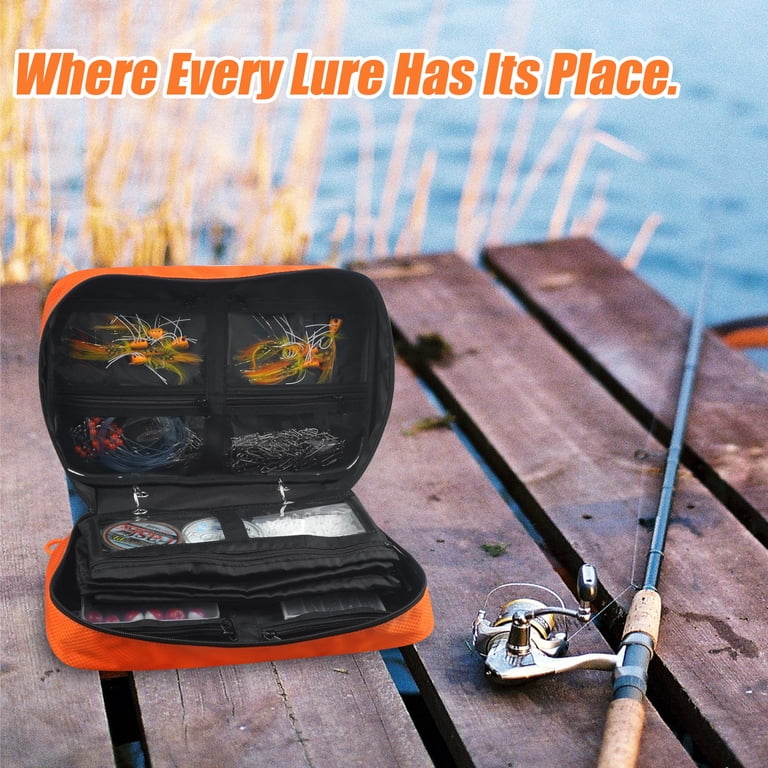 boat tackle bag KastKing BaitSpace Fishing Sling Bag, Fishing Backpack with Rod Holder large easy Fishing Lure Bag Utility Binder