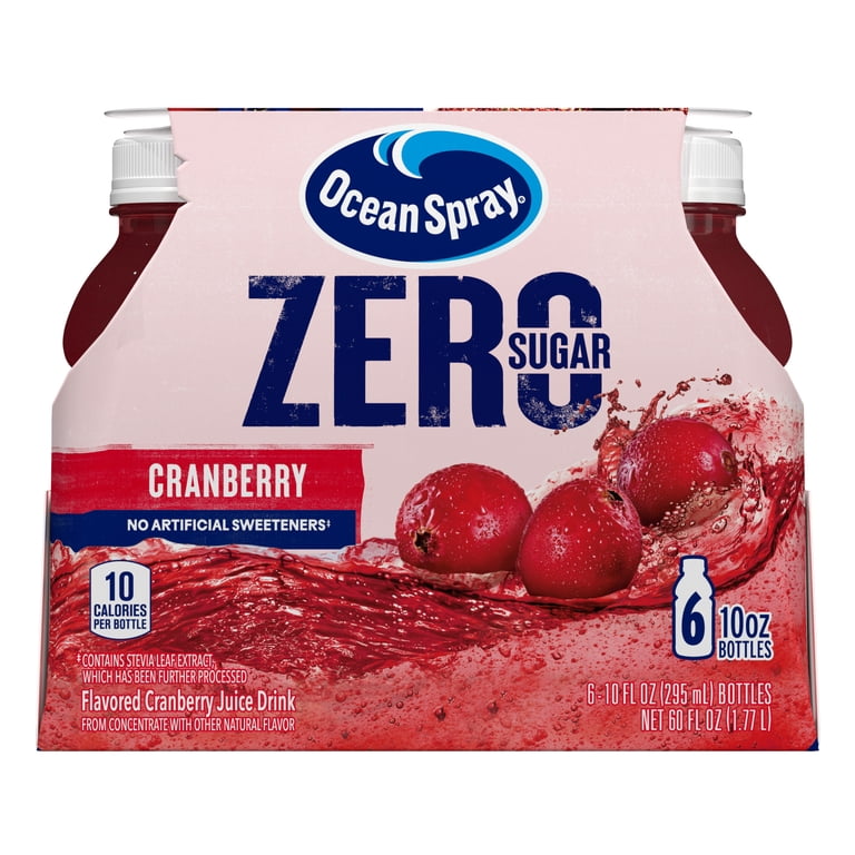 Ocean Spray Zero Sugar Cranberry Juice Drink, 10 fl oz, 6 Count (4 Pack) photo 8