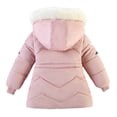 thumbnail image 4 of Lcxweerr Kids Girls Winter Warm Down Coats Toddler Hooded Jackets Little Girl Casual School Puffer Coats Outwear for 3-6T, 4 of 10