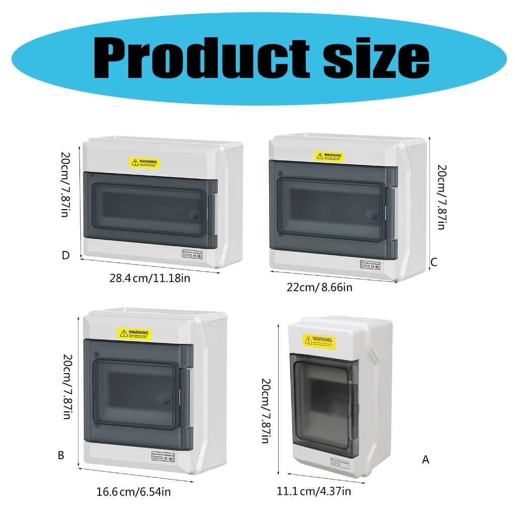 Breaker Box Clear Observation Window Din Rail Mounting Brackets for Outdoor