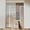 White, variant on 55.1" Extra Tall Pet Gate for Cats Dogs, 29.5"-43" Wide Pressure Mounted Steel Wire Metal Walk Through Safety Fence with Adjustable Small Built-In Cat Door for Indoor Stairs Doorways Kitchen