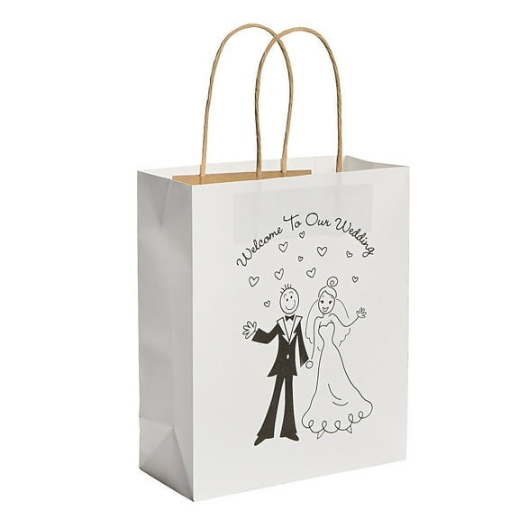 Happy Couple Craft Bag - Party Supplies - 12 Pieces