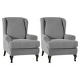 thumbnail image 1 of Goriertaly 2piece Elastic Sofa Cover Effective Protection And Not Easy To Wrinkle Armchair Cover Cushion Cover light grey, 1 of 6