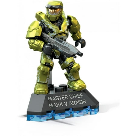 Mega Construx Halo Heroes Master Chief Micro Action Figure - Walmart.com