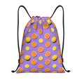thumbnail image 1 of Xecao Yellow Lemon And Orange Pattern Sports Drawstring Backpack - String Swim Gym Bag with Wet Proof Pocket for Women&Men-Small, 1 of 6