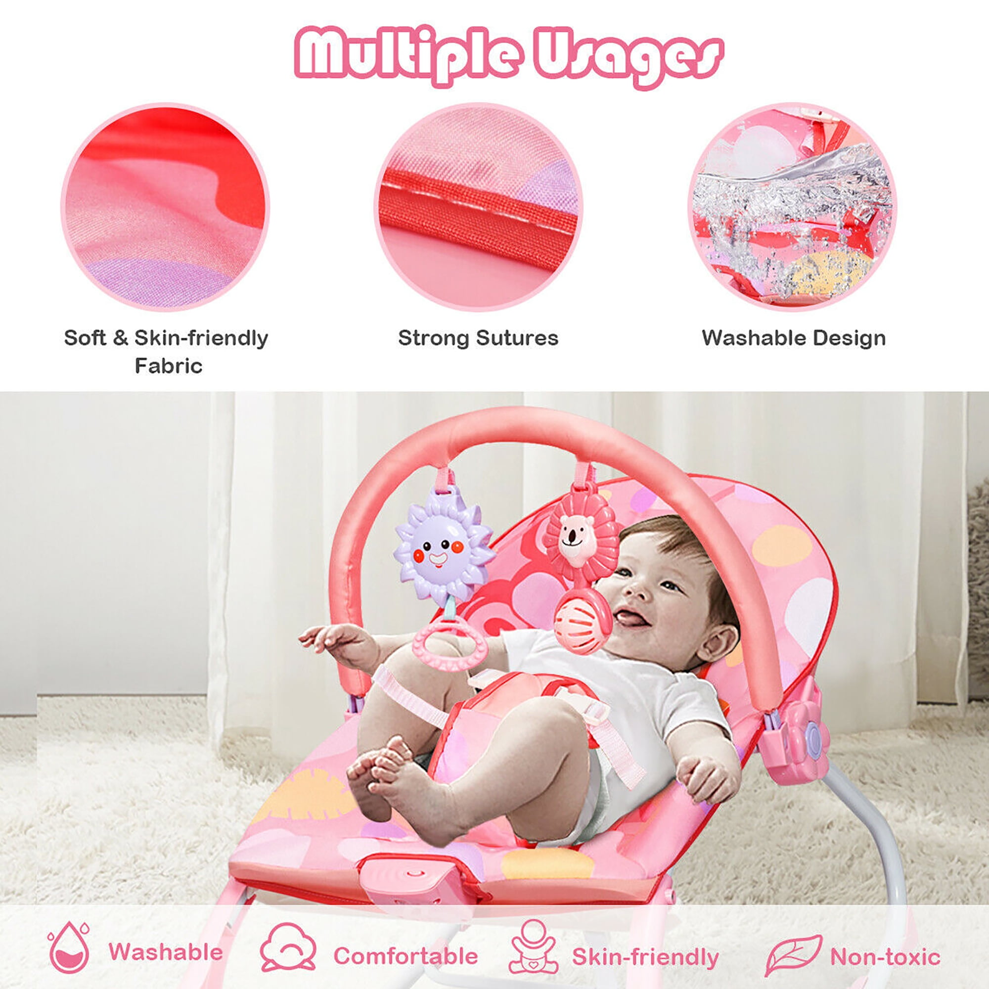 baby rocker with vibration and music