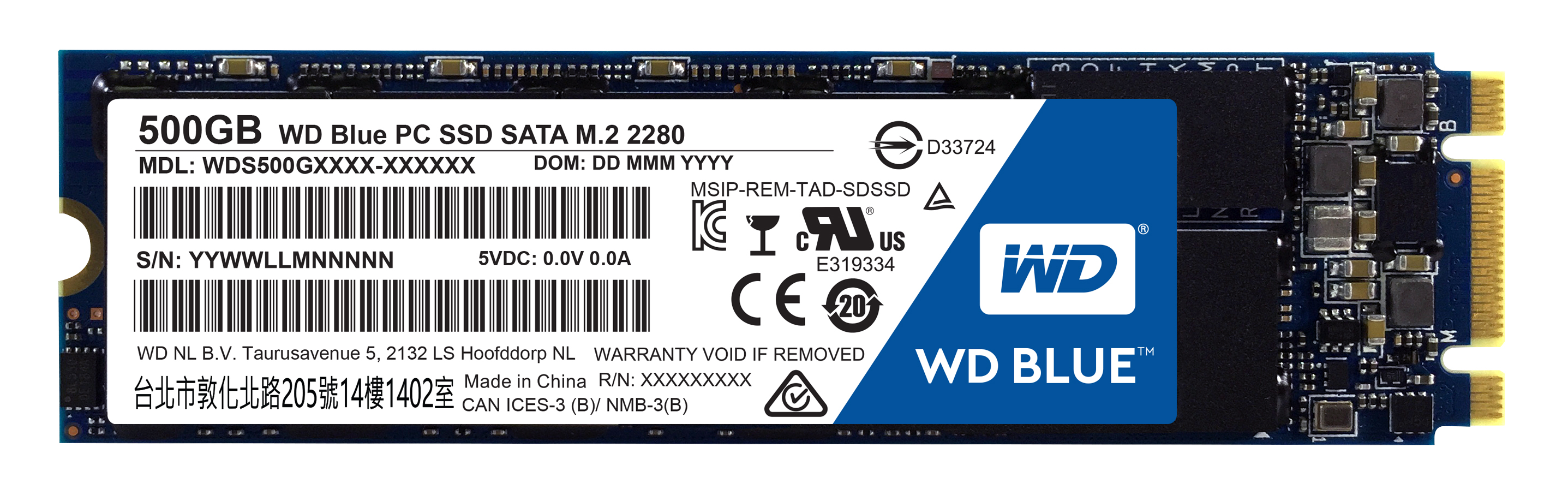 WD Blue M.2 500GB Internal SSD Solid State Drive - SATA 6Gb/s - WDS500G1B0B - image 2 of 2