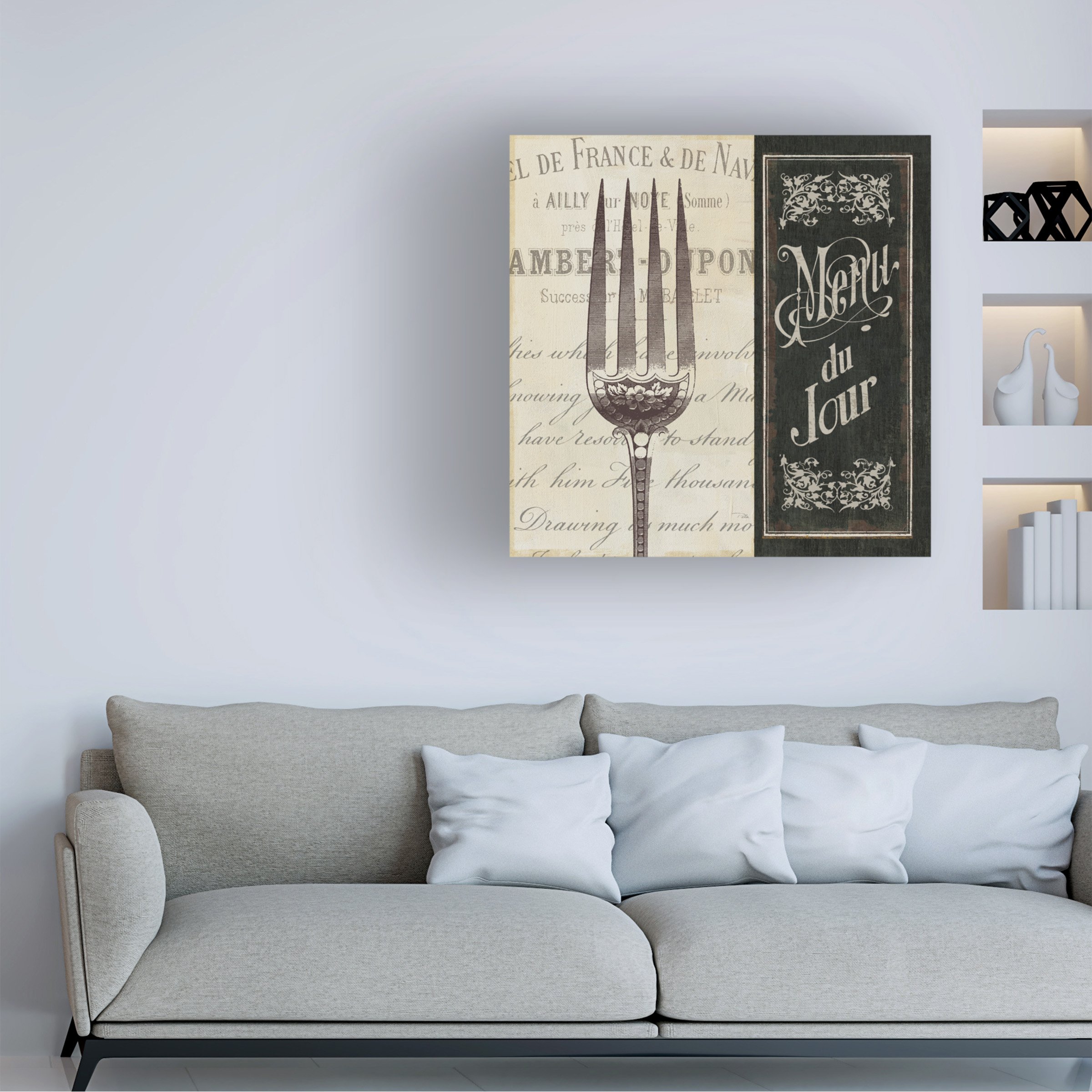 Pela Studio 'French Menu Ii' Canvas Art