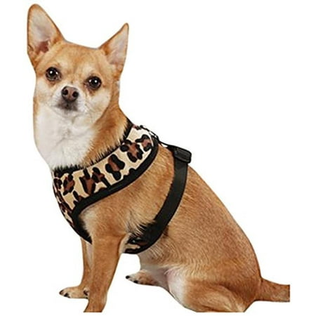 - Polyester Plush Leopard-Print Dog Harness, Medium,Walmartfortable padded dog harnesses with jungle-themed style By East Side Collection