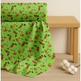 thumbnail image 4 of Soimoi Green Cotton Voile Fabric Insect & Cat Animal Printed Craft Fabric by The Yard 56 Inch Wide, 4 of 7