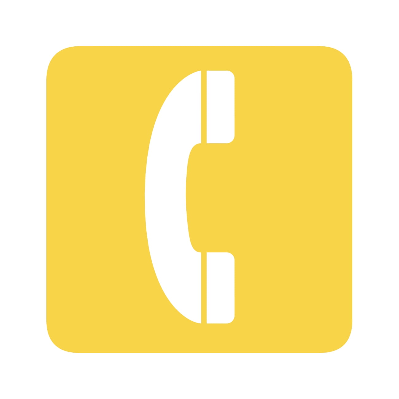 Telephone Sticker Decal Die Cut - Self Adhesive Vinyl - Weatherproof ...