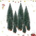 thumbnail image 2 of Mini árbol de Navidad artificial JanHm decoración de mesa 9 piezas EFECTO nieve, 2 of 4
