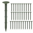 thumbnail image 1 of Uxcell 32-Pack Estacas de Jardín para Encuestas, 1.3 x 6.3 Pulgadas Estacas de Plástico de Perfil Bajo para Anclajes de Lona/Borde de Césped [Verde], 1 of 1