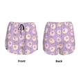 thumbnail image 3 of Rateoe Sheeps Printed 2 in 1 Women's Workout Shorts for Athletic Gym Running Shorts with Phone Pockets-Medium, 3 of 7