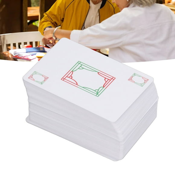 Jouet de Cartes de Jeu de Mahjong, PVC Chinois Léger Traditionnel 144pcs Mahjong Cartes de Jeu Définies pour Voyager pour la Famille