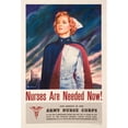 thumbnail image 3 of Steele Savage 17x24 Black Modern Framed Museum Art Print Titled - Nurses Are Needed Now! (1944), 3 of 5