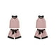 thumbnail image 1 of Sonducket Verano banquete boda evento niñas cuello sin mangas camiseta pantalones cortos conjunto niños algodón Tops pantalones Kit fiesta Type4 NO4, 1 of 6