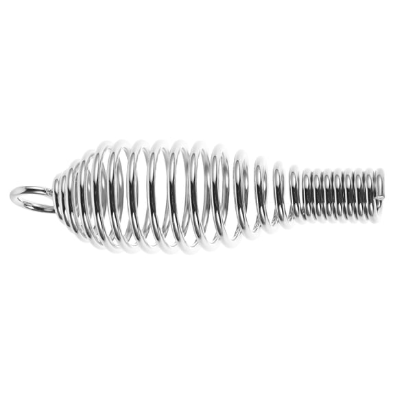 DEEPCRAFF Spiral Stainless Steel Spring Handle with Plated Tapered Grip for Fireplace and Doors