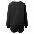 thumbnail image 6 of Women's 2 Piece Shorts Sets Fashion Rainbow Stripe Print Long Sleeve Sweatshirts Fall Winter Comfy Casual Loose Vacation Suits, 6 of 6