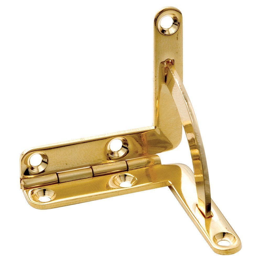 Solid Brass SmallBox Quadrant Hinge 11/4"W x 11/4"H x 7/32", Small