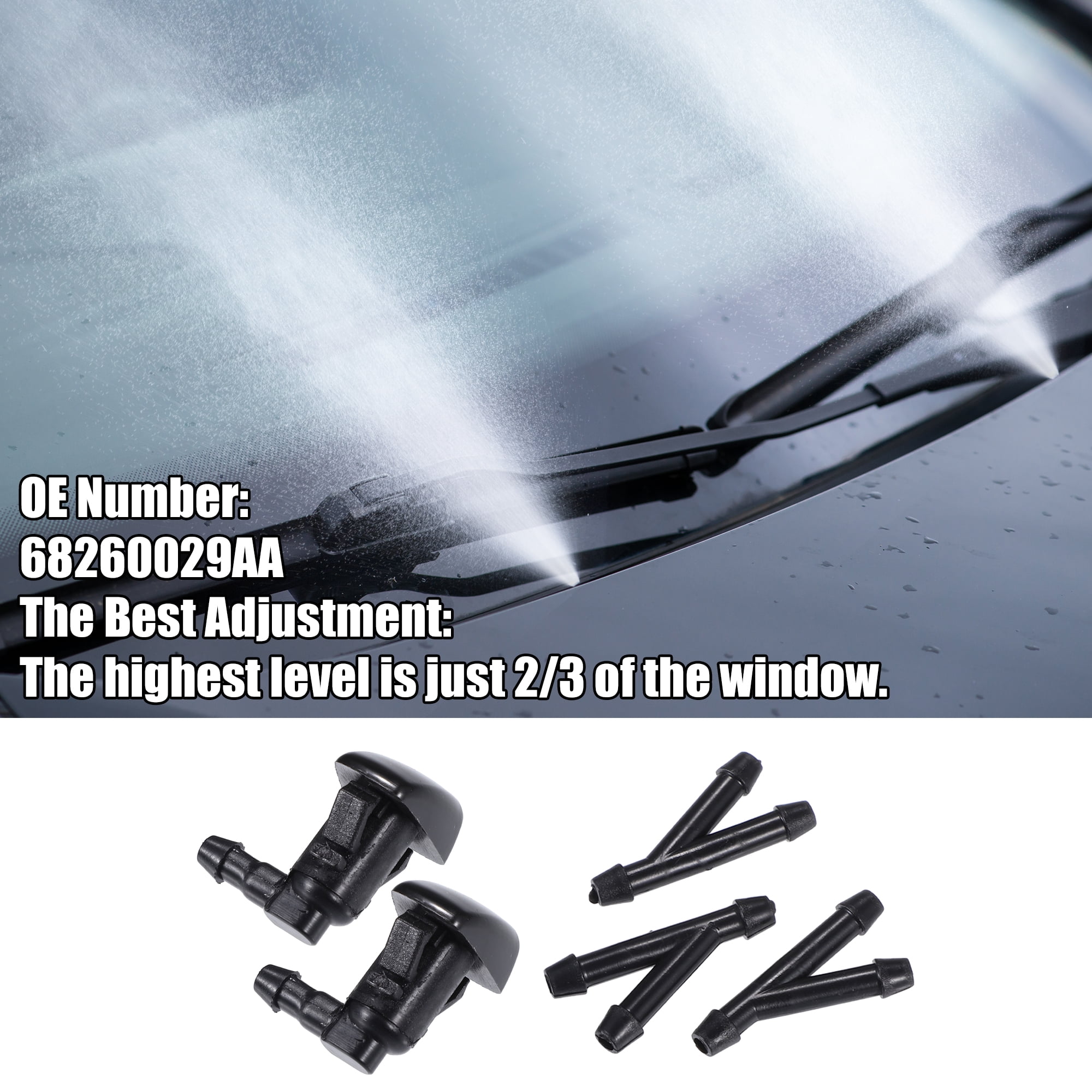 Unique Bargains 1Set Windshield Washer Nozzle for Chrysler 300 C S Touring 2023