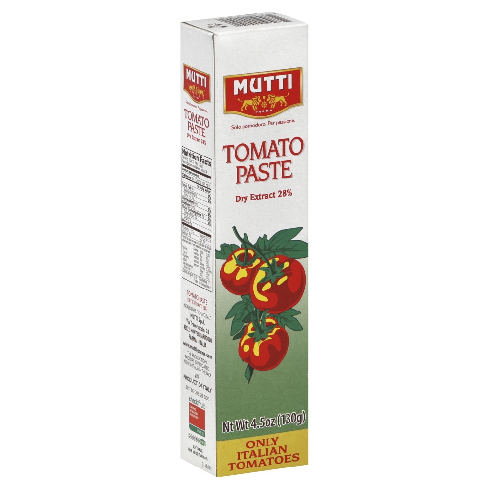 Mutti, Double Concentrated Tomato Paste Case Of 12 4.5 Oz Walmart