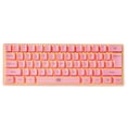 thumbnail image 1 of TFixol Clavier Sans Fil 61 Touches BT+2,4G Clavier Double Mode avec Effet Rétroéclairé RVB Moulage par Injection Bicolore ABS Touche Rose, 1 of 8