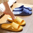 thumbnail image 2 of Slip-on Slippers Summer Unisex Non-Slip Bathroom Thicken Bottom Slippers, 2 of 6