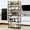 Black, variant on 5-Tier Heavy-Duty Metal Storage Rack for Kitchen, Garage and Outdoor Use