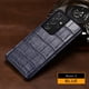 thumbnail image 1 of Funda de cuero de cocodrilo Natural mate para Samsung Galaxy, S21, S22, Ultra, S20 FE, Note 20, Ultra, A53, 5G, A51, A52, A52S qym unisex, 1 of 2