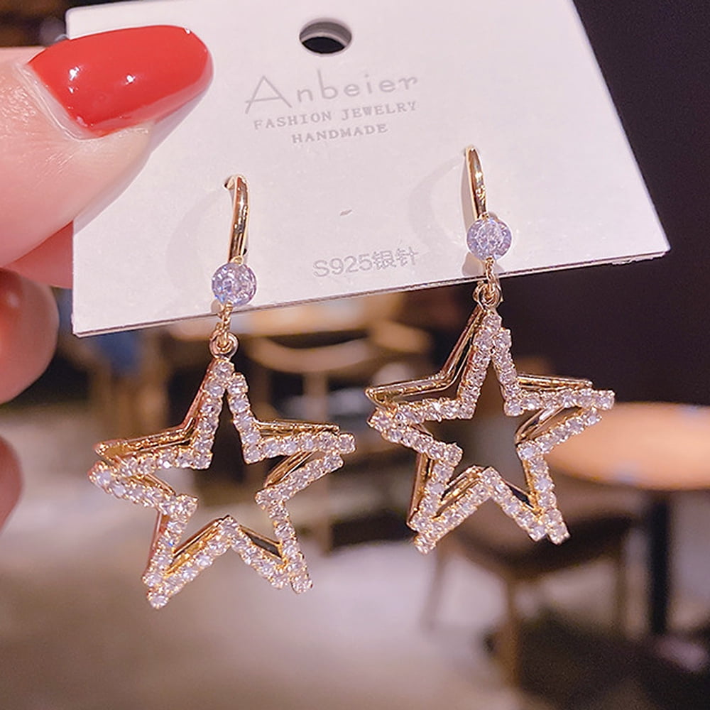 Details about   .925 Sterling Silver Earrings Star for Kids Toddlers Children Baby Screw back 