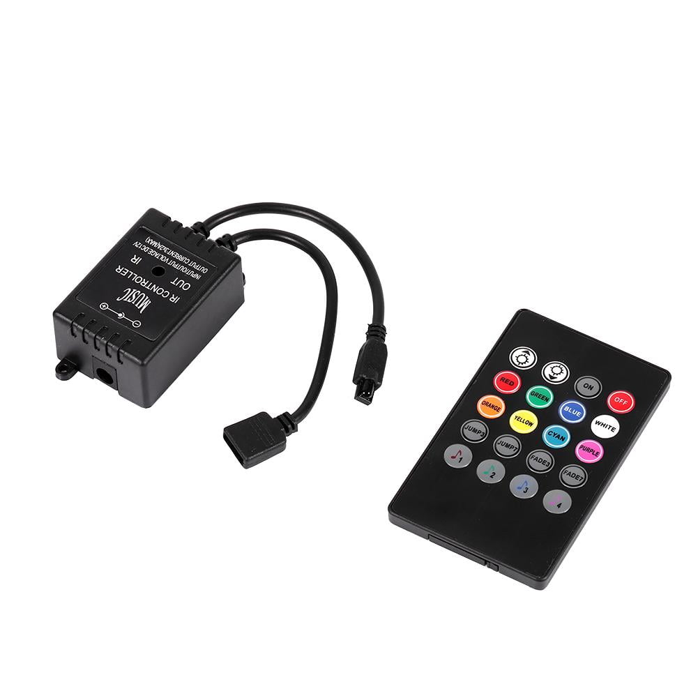 2.4G music controller DC 12V-24V RGB Sound Sensor remote for RGB led strip light