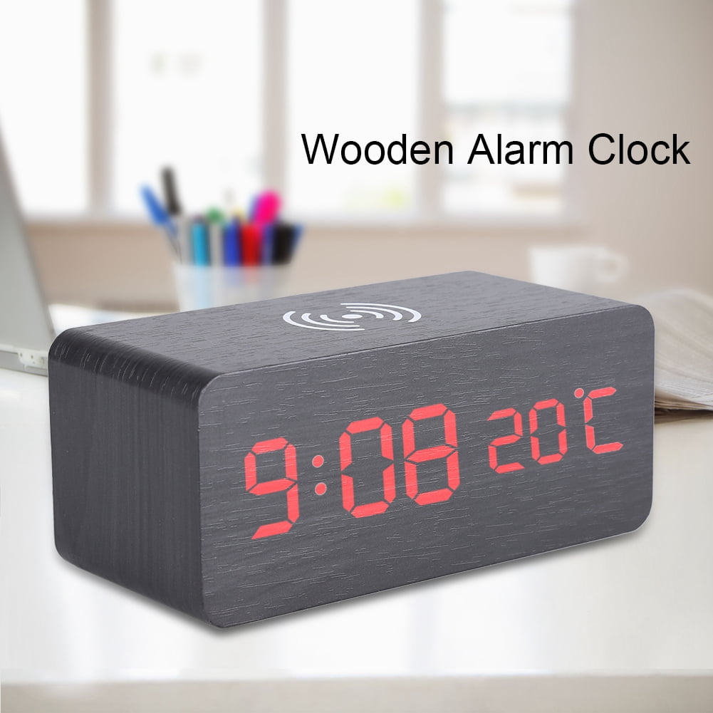 Details about   Alarm Clock Wireless Charging Electric LED Digital 3 In 1 Clock For Smartphone 