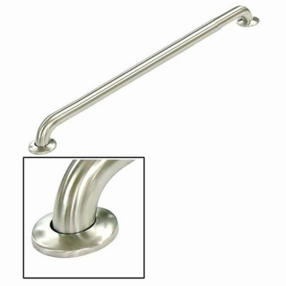 38 Inch Concealed Flange Ada Grab Bar - Stainless Steel