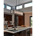 thumbnail image 2 of Feiss F3037/5DWZ Prairielands Chandelier 5 Light Steel/Glass  Dark Weathered Zinc Finish with Clear Seeded Glass, 2 of 2