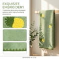 thumbnail image 3 of Unique Bargains 2 Pack Absorbent Quick Dry Hand Towels Fruit Embroidered Green 29" x 13", 3 of 6