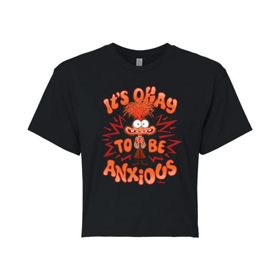 Disney - Inside Out 2 - It's Okay To Be Anxious - Junior's Cropped Tee