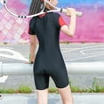 thumbnail image 6 of Piuwrlz 8-10 Years Teen Swimsuit Girls Swimming Suit 1 PC School Uniform T Shirt Black Size 8-10 Years, 6 of 8
