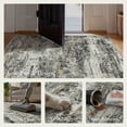 thumbnail image 4 of KUETH 5×7 Area Rug Washable for Living Room, Large Black Print Pattern Modern Abstract Soft Non Slip Low Pile Indoor Rug, Bedroom, Dinning Room, 4 of 11
